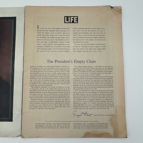 John F. Kennedy Life Magazine Memorial Edition President History Book Paperback - Picture 6 of 15